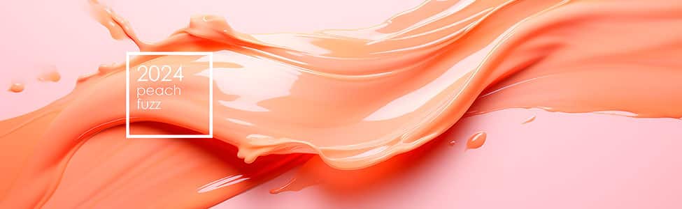 Peach fuzz, the trending color for your buttercream frosting