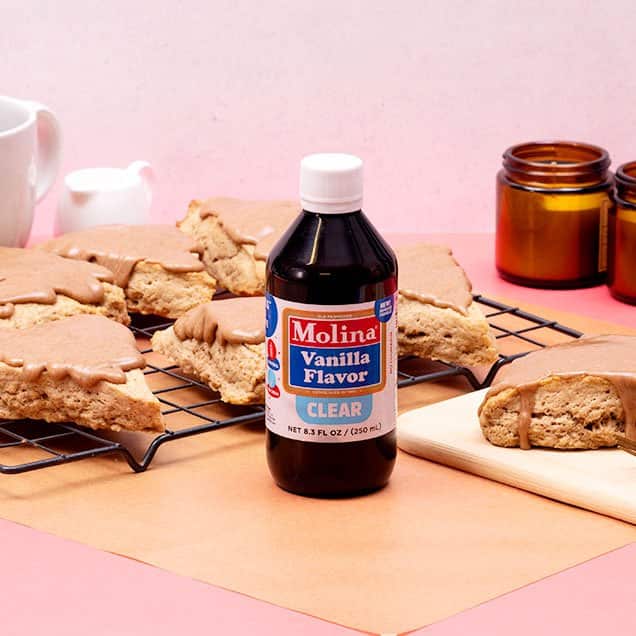 CHAI SCONES WITH CHAI MAPLE GLAZED