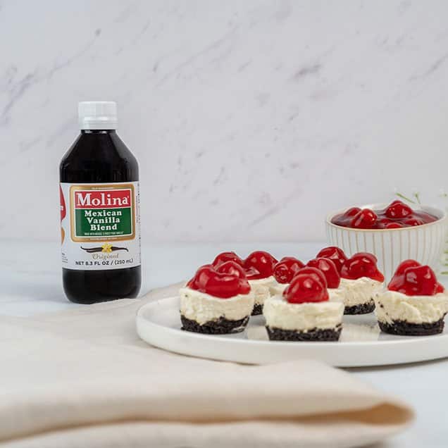 MINI CHEESECAKES DE CEREZA